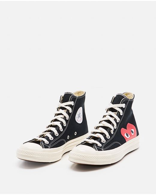 cdg converse high top black