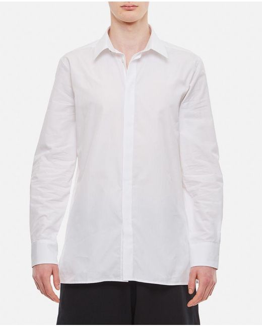 Camicia Contemporary Ls Con Ricamo 4g di Givenchy in White da Uomo