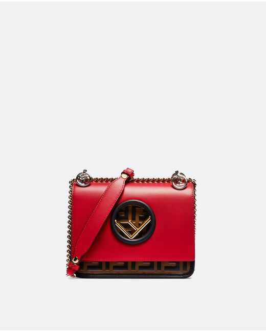 Lyst Fendi Small Kan I F Bag In Red Save 37 54646840148699 Fendi Red Small Kan I F Bag Lyst