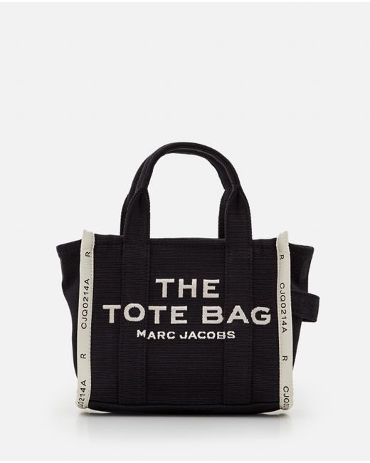 Marc Jacobs Mini Traveler Jacquard Tote Bag in Black | Lyst