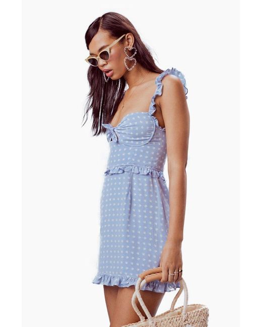 front tie mini dress