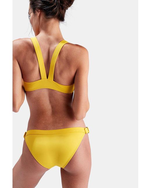 mustard bikini top