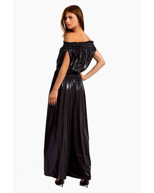 norma kamali peasant jumpsuit