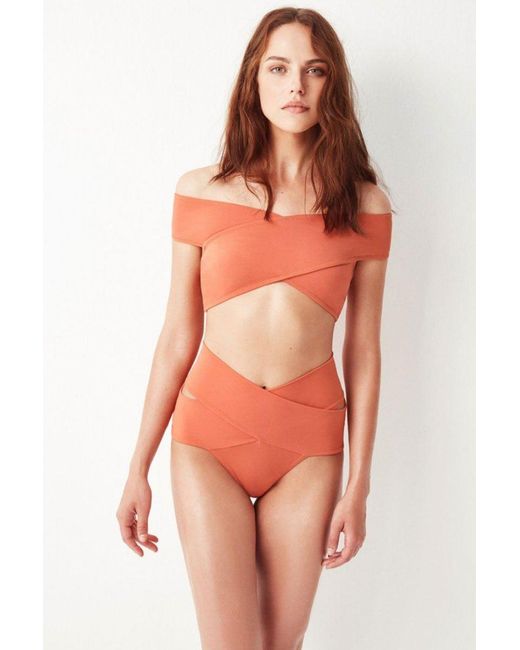 criss cross swimsuit top