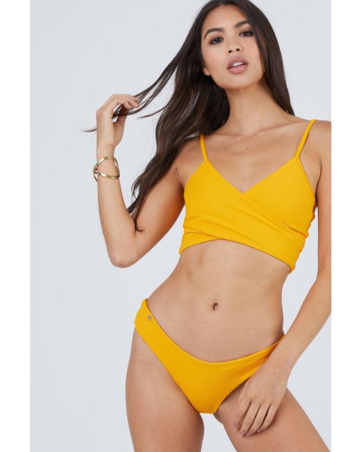 criss cross wrap bikini top