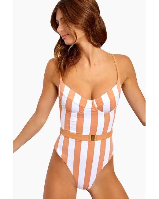 onia striped one piece