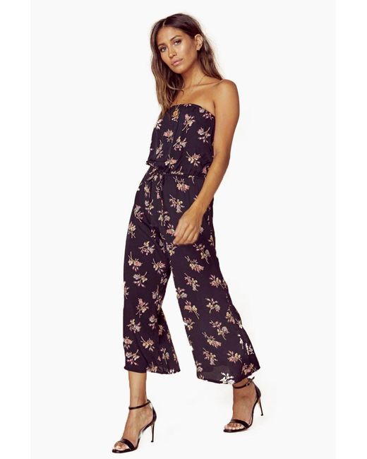 strapless flowy jumpsuit