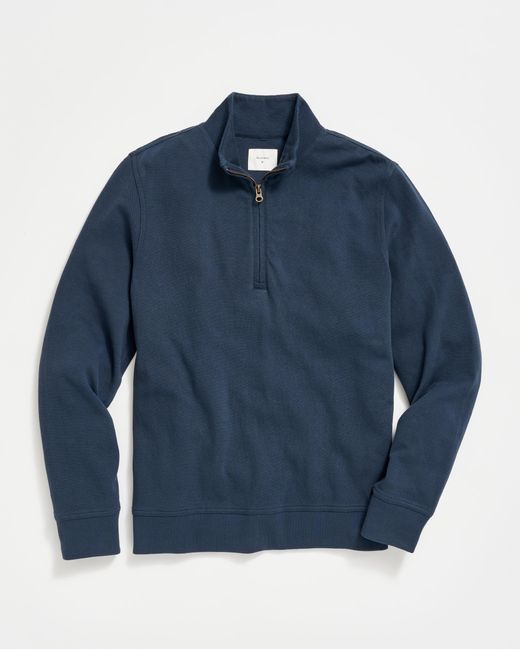 Billy Reid Blue Cullman Half Zip for men