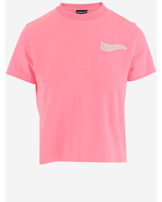 Jacquemus Cotton Le T-shirt Camargue in Pink | Lyst