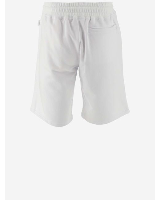 PANTALONI CORTI CUTE TAPE LOGOGcds in Cotone da Uomo colore Bianco | Lyst