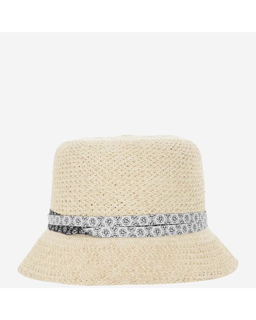 Maison Michel Cotton Mini New Kendall Hat in Natural - Lyst