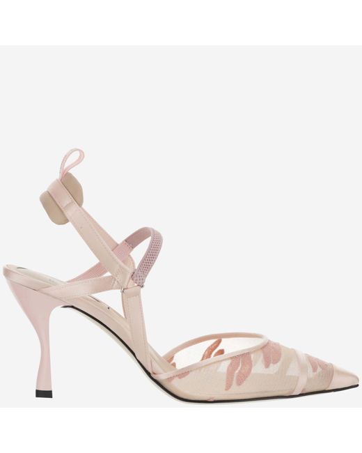Fendi Colibri slingback pumps - PINK | Slingback pump, Fendi, Pumps