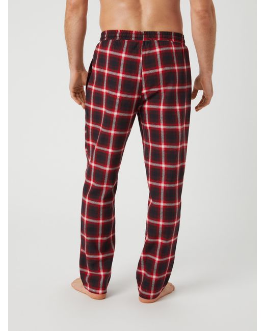 Björn Borg Core flannel pyjama pants in Red für Herren