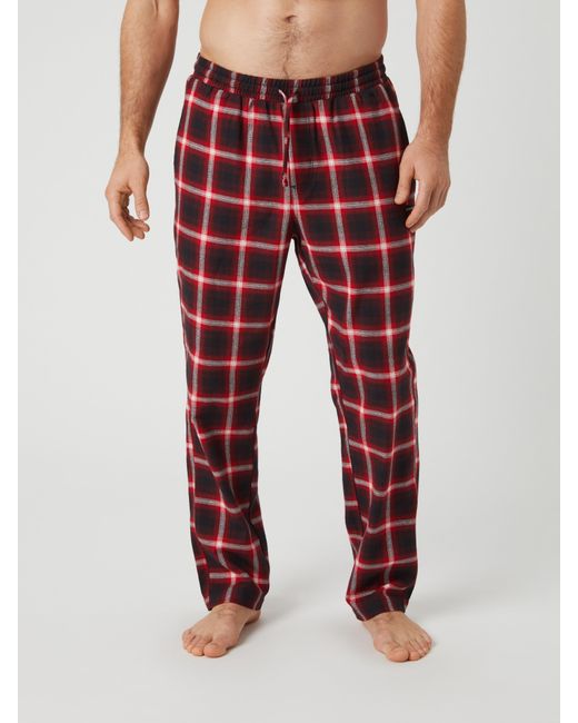 Björn Borg Core flannel pyjama pants in Red für Herren