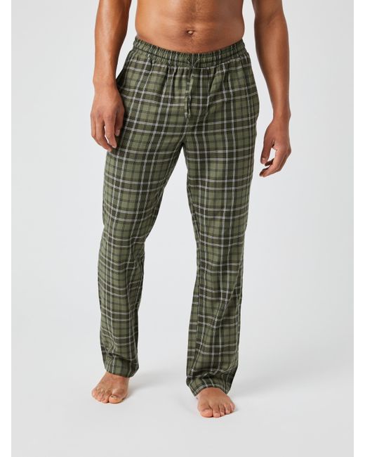 Björn Borg Core soft flannel pyjama pants in Green für Herren