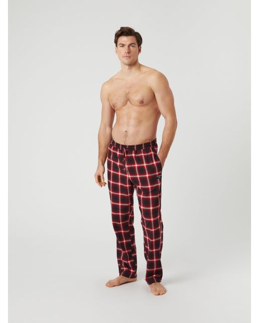 Björn Borg Core flannel pyjama pants in Red für Herren