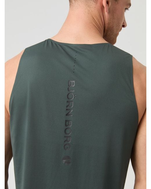 Björn Borg Green Borg running feather tank