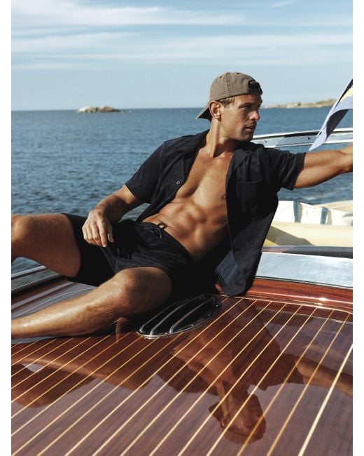 Björn Borg Borg toweling pool shirt in Blue für Herren