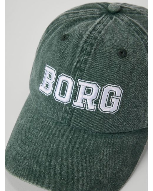 Björn Borg Green Borg washed bold logo cap