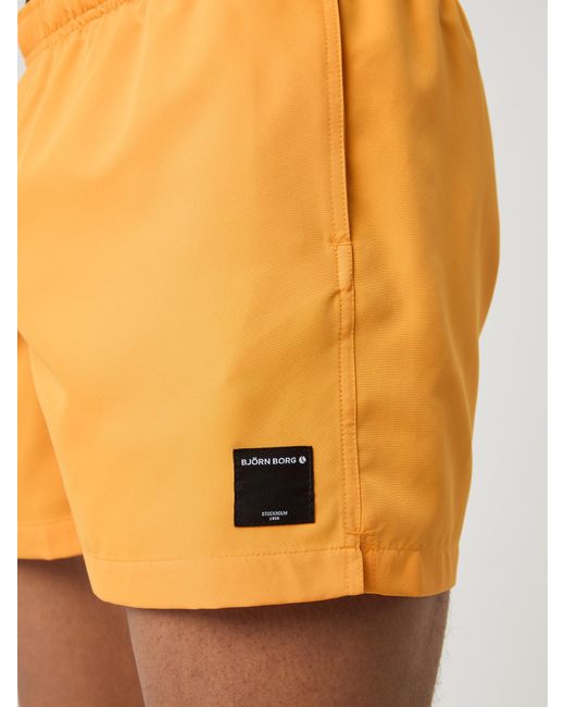 Björn Borg Orange Borg elastic swim shorts