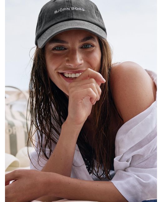 Björn Borg Gray Borg washed cap