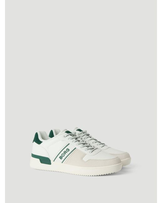 Björn Borg White Men's leather sneakers t2900