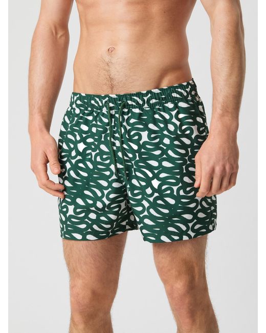 Björn Borg Green Borg print swim shorts
