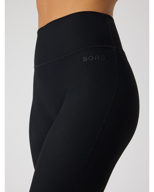 Björn Borg Blue Studio premium ribbed flare tights