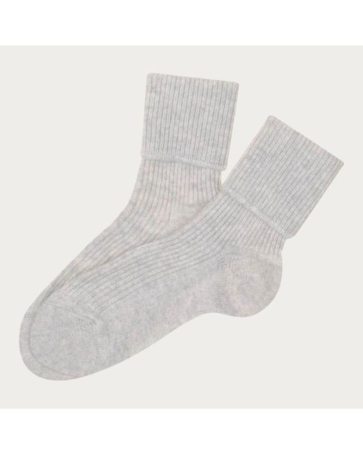 Black Accessories Gray Barely Cashmere Bed Socks