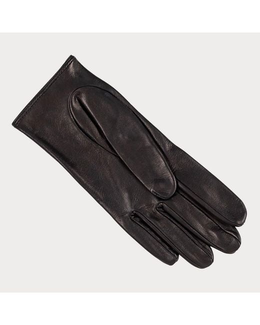 Black Accessories Black Ladies Italian Leather Driving Gloves