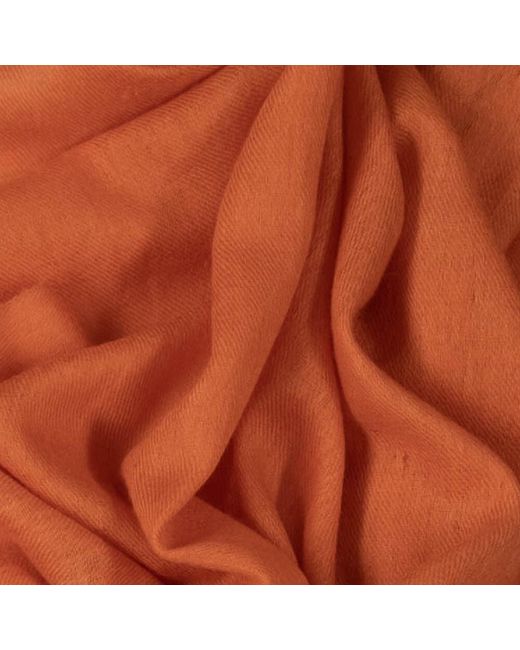Black Orange Crushed Apricot Cashmere And Silk Wrap