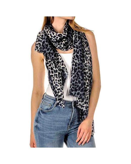 Black leopard scarf Clearance
