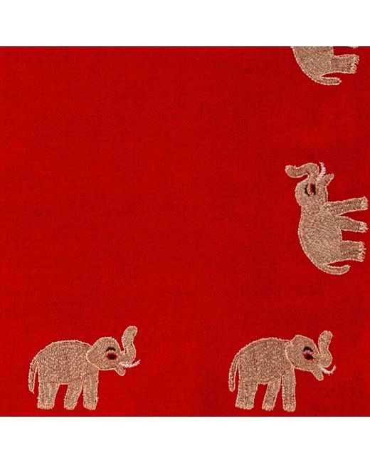 Black Hand Embroidered Pashmina Cashmere Shawi - Elephant Walk