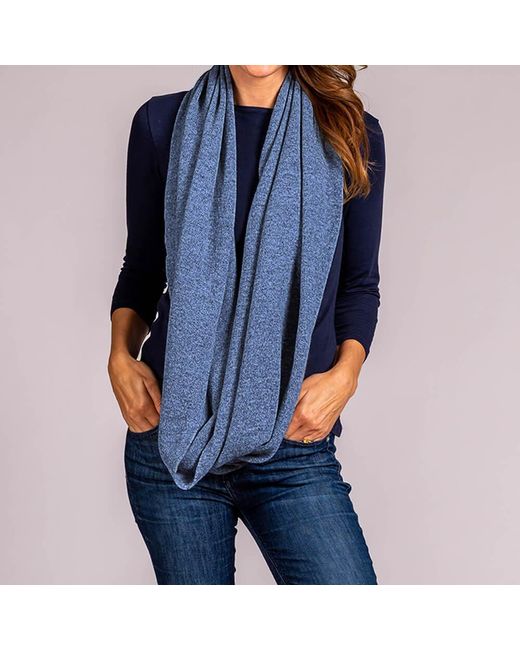 Black Cornflower Blue Double Size Knitted Cashmere Snood | Lyst