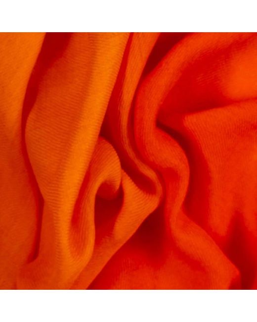 Black Tiger Orange To Flame Shaded Cashmere And Silk Wrap