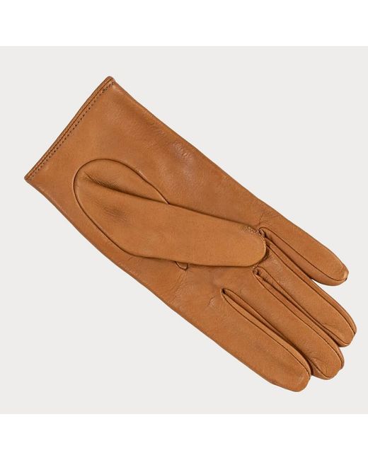 Black Accessories Brown Ladies Caramel Italian Leather Driving Gloves