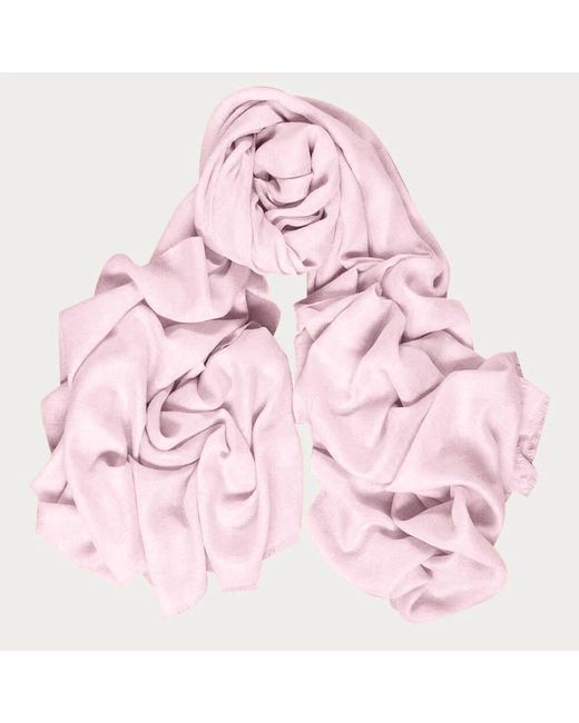 Black The Fondant Collection - Fondant Pink Handwoven Cashmere Shawl