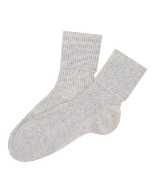 Black Accessories Gray Barely Cashmere Bed Socks