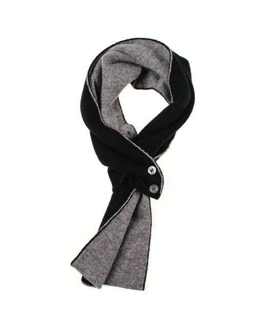 Black And Grey Cashmere Cravat Scarf In Gray For Men Lyst