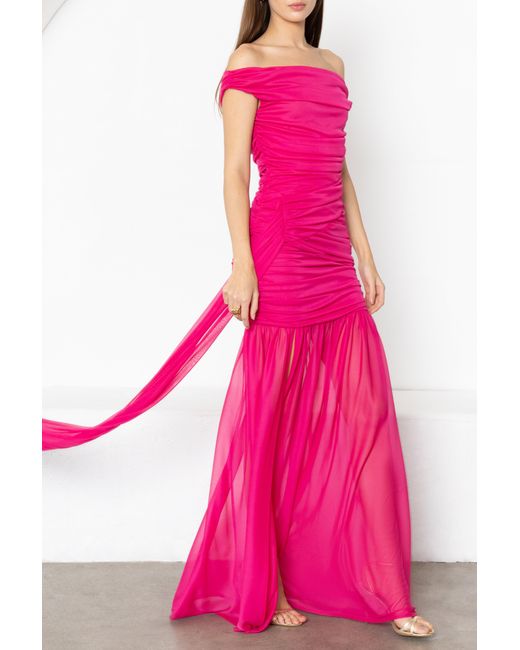 Black Halo Pink Amara Gown