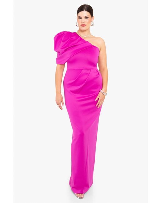 Black Halo Pink Egan Gown