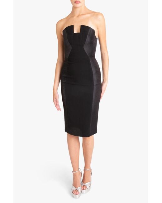 Black Halo Black Lena Color Block Sheath