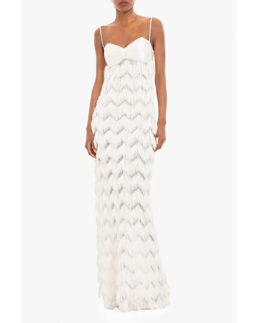 Black Halo White Berri Maxi - Fringe