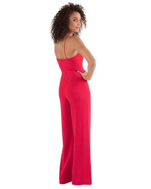 black halo red jumpsuit