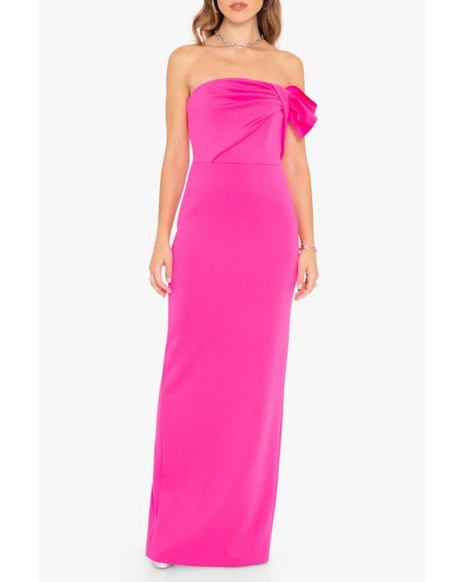 Black Halo Pink Divina Gown