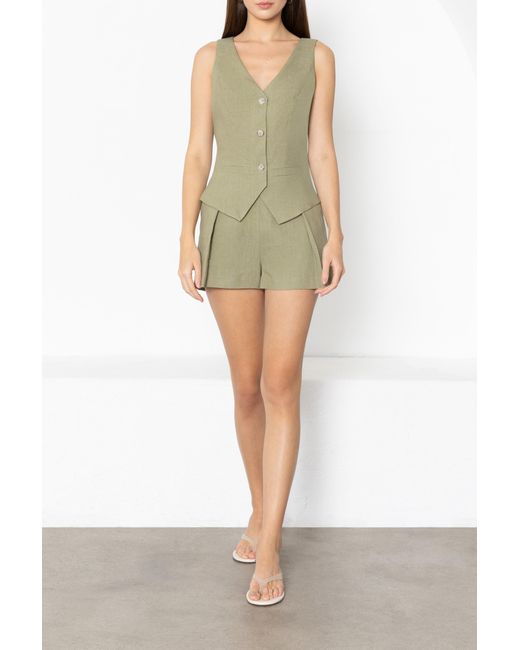 Black Halo Green Matias Playsuit