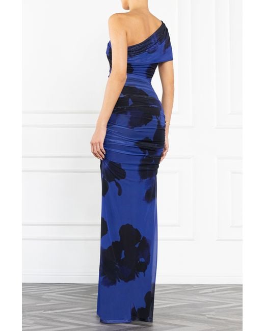 Black Halo Blue Rosario Maxi Dress