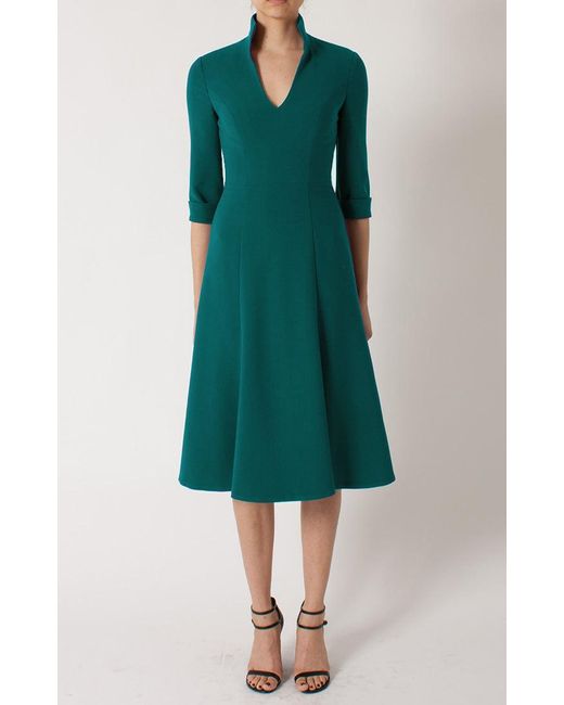 Black Halo Green Kensington Dress - Malachite