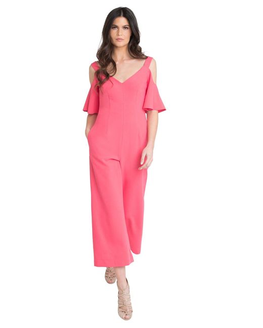 black halo pink jumpsuit