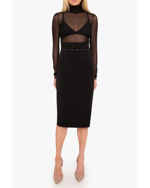 Black Halo Black Classic Jackie O Skirt